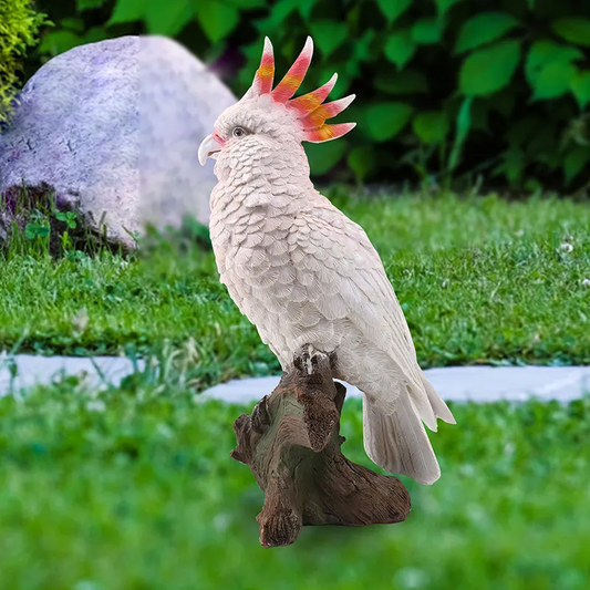 Parrot sculpture art solidifies the creator's thoughts and emotions and turns into an eternal image