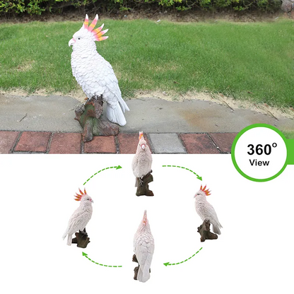 Resin parrot sculpture, garden decoration, outdoor and indoor resin Craftwork